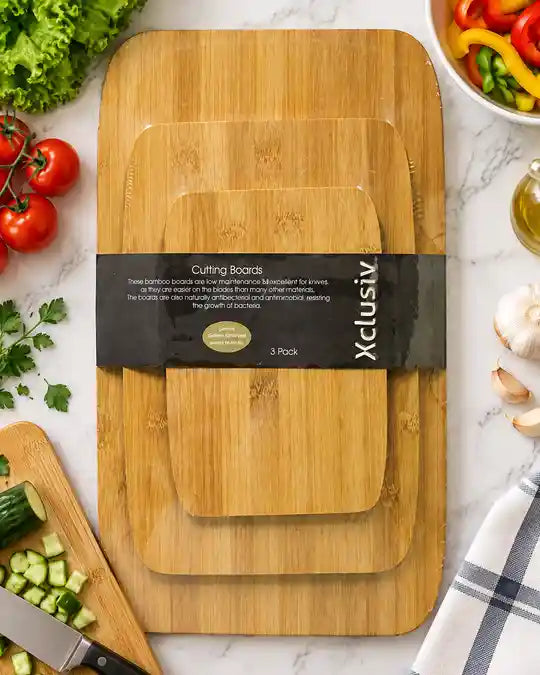 Bamboo Cutting Boards - 3 Pieces