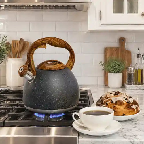 2.8 Litre Stove Top Whistle Kettle - grey